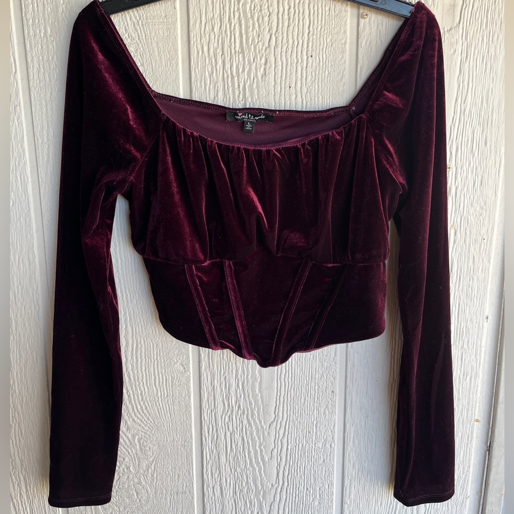 Purple Velvet Top